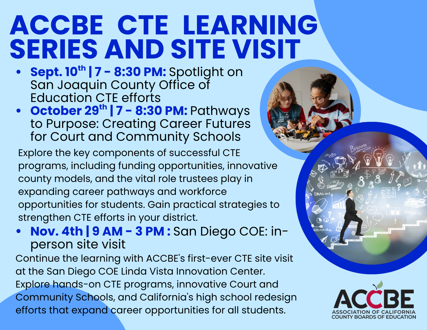CTE learning series flyer